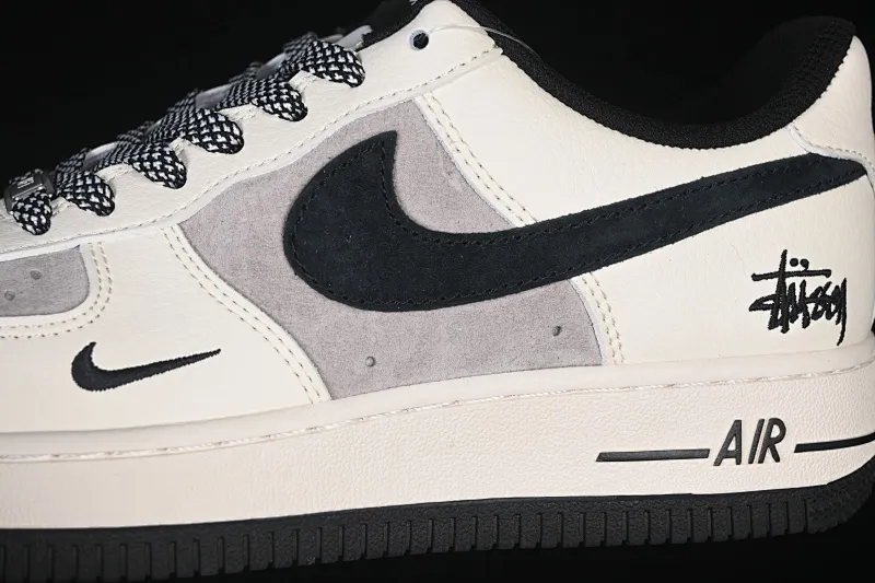 All categories Nk Air Force 1 Air Force series Nk Air Force 1 Low Air Force low-top Nike Air Force 1'07 Low Stussy co-branded white gray black Air Force 1 low-top casual sneakers XD9314-617